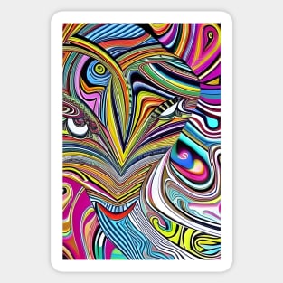 Zebra abstract Sticker